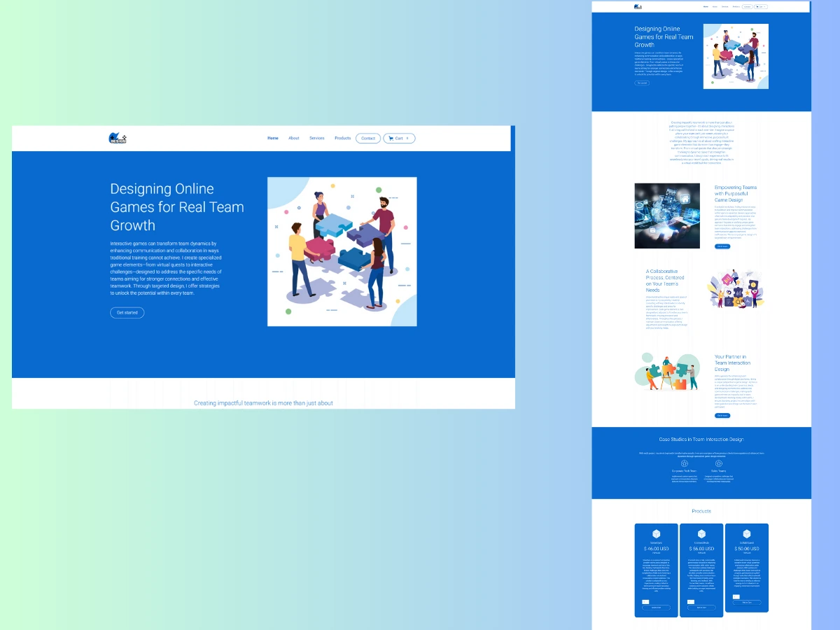 Платформа онлайн-игр для команд